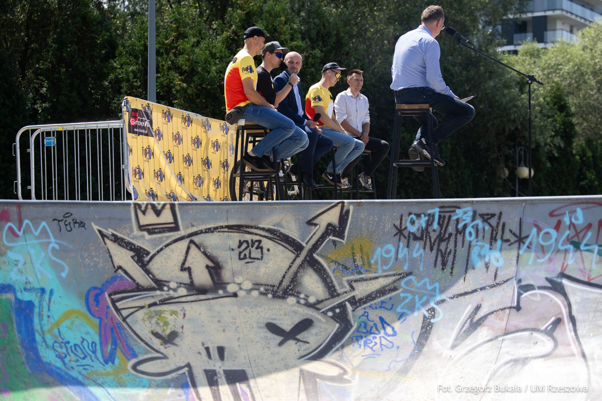 zdjęcie z konferencji prasowej Rzesz&oacute;w Bike Festival, fot.Grzegorz Bukała, Urząd Miasta Rzeszowa